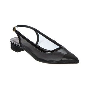 M By Bruno Magli Polina Mesh & Leather Slingback Pump, Black